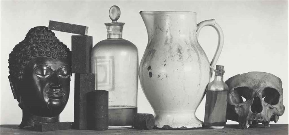 Still Life with Skull, Pitcher and Medecine sic Bottle by Still Life with Skull, Pitcher and Medecine sic Bottle by